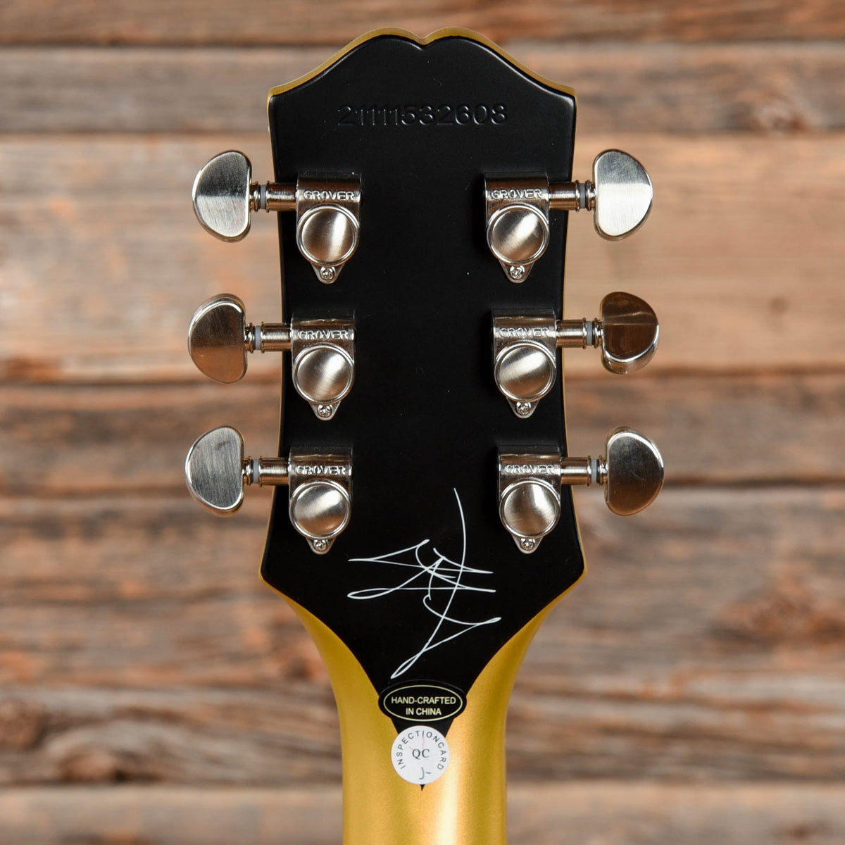 Epiphone Jared James Nichols "Gold Glory" Les Paul Custom Gold 2021 - View 7 | MusicMarket