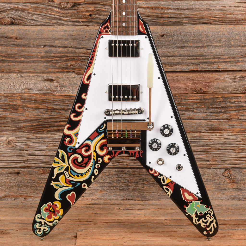 Epiphone Jimi Hendrix "Love Drops" Flying V Black 2024 - MusicMarket