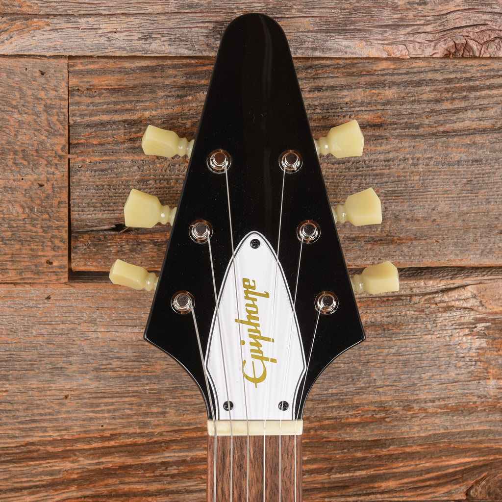 Epiphone Jimi Hendrix "Love Drops" Flying V Black 2024 - View 6 | MusicMarket