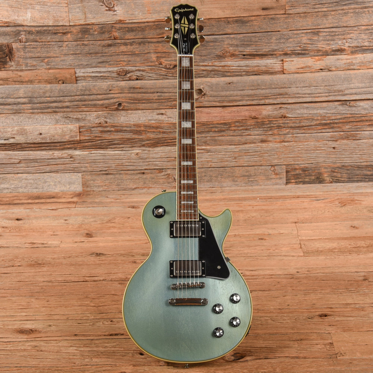 Epiphone Les Paul Custom PRO TV Pelham Blue 2013 - View 4 | MusicMarket