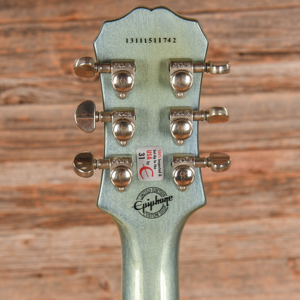 Epiphone Les Paul Custom PRO TV Pelham Blue 2013 - View 7 | MusicMarket