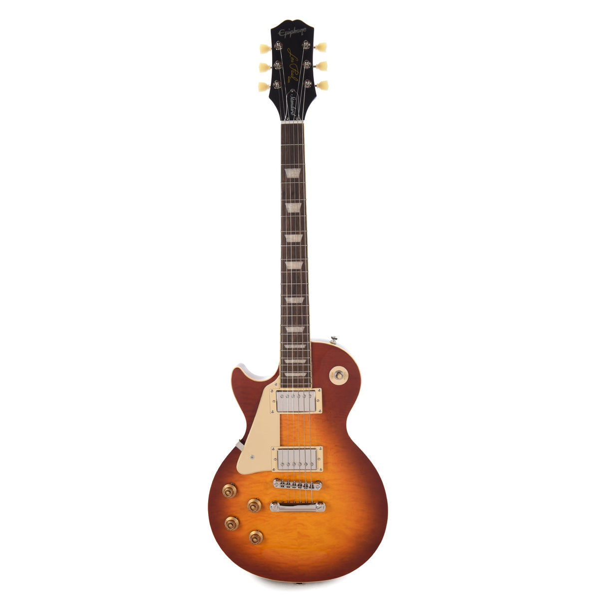 Epiphone Les Paul Standard '50s Figured LEFTY Washed Cherry Sunburst - View 4 | MusicMarket