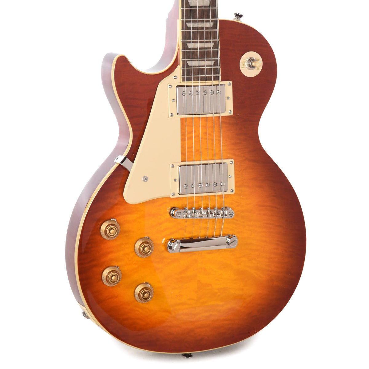 Epiphone Les Paul Standard '50s Figured LEFTY Washed Cherry Sunburst - View 2 | MusicMarket