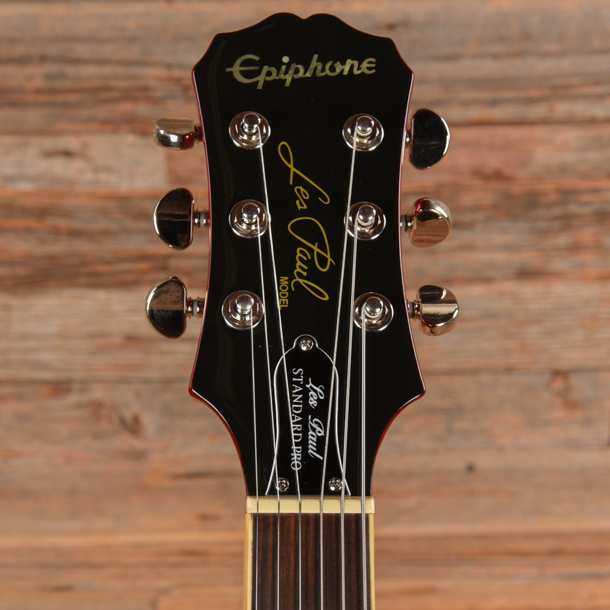 Epiphone Les Paul Standard Plus Top Pro Cherry Sunburst 2014 LEFTY - View 6 | MusicMarket