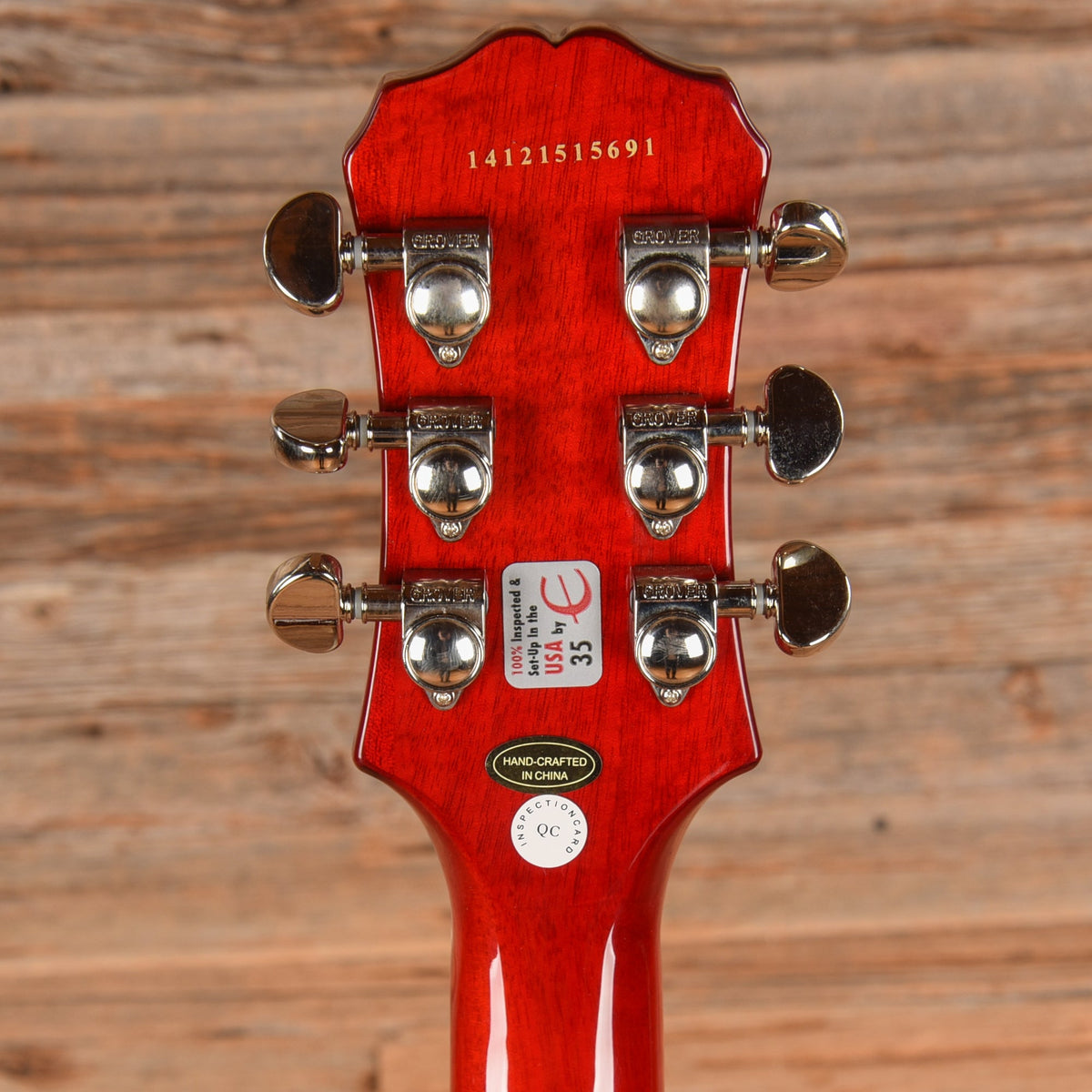 Epiphone Les Paul Standard Plus Top Pro Cherry Sunburst 2014 LEFTY - View 7 | MusicMarket