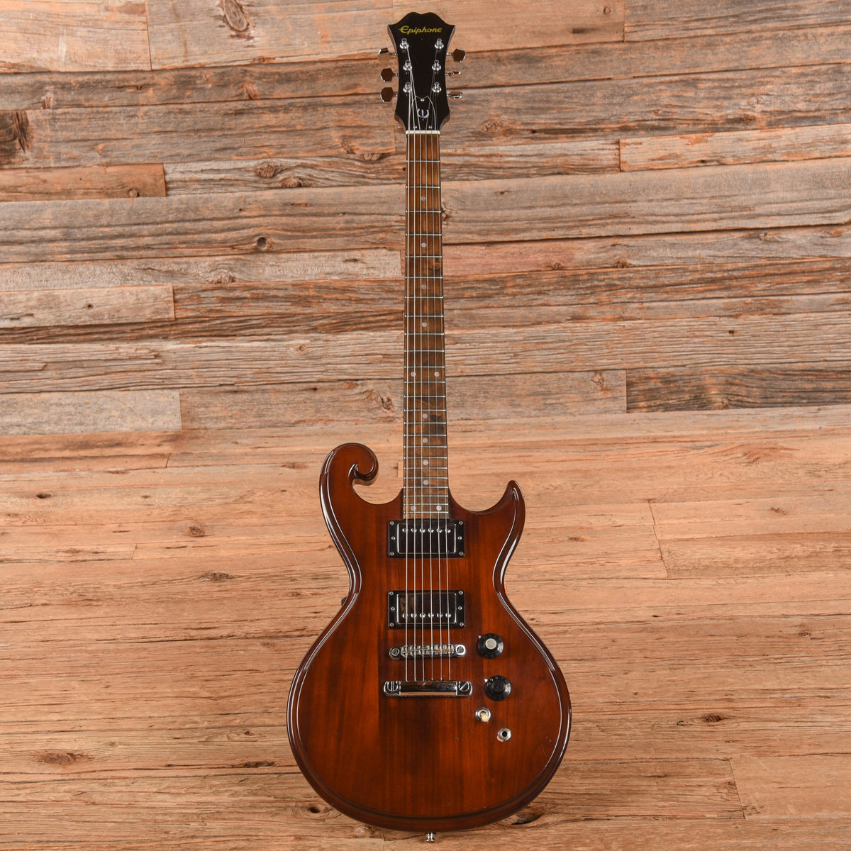 Epiphone SC-450 Scroll Natural 1970s - View 4 | MusicMarket