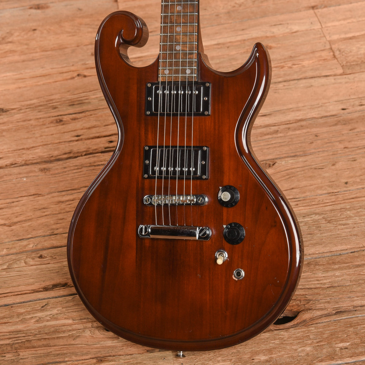 Epiphone SC-450 Scroll Natural 1970s - View 2 | MusicMarket