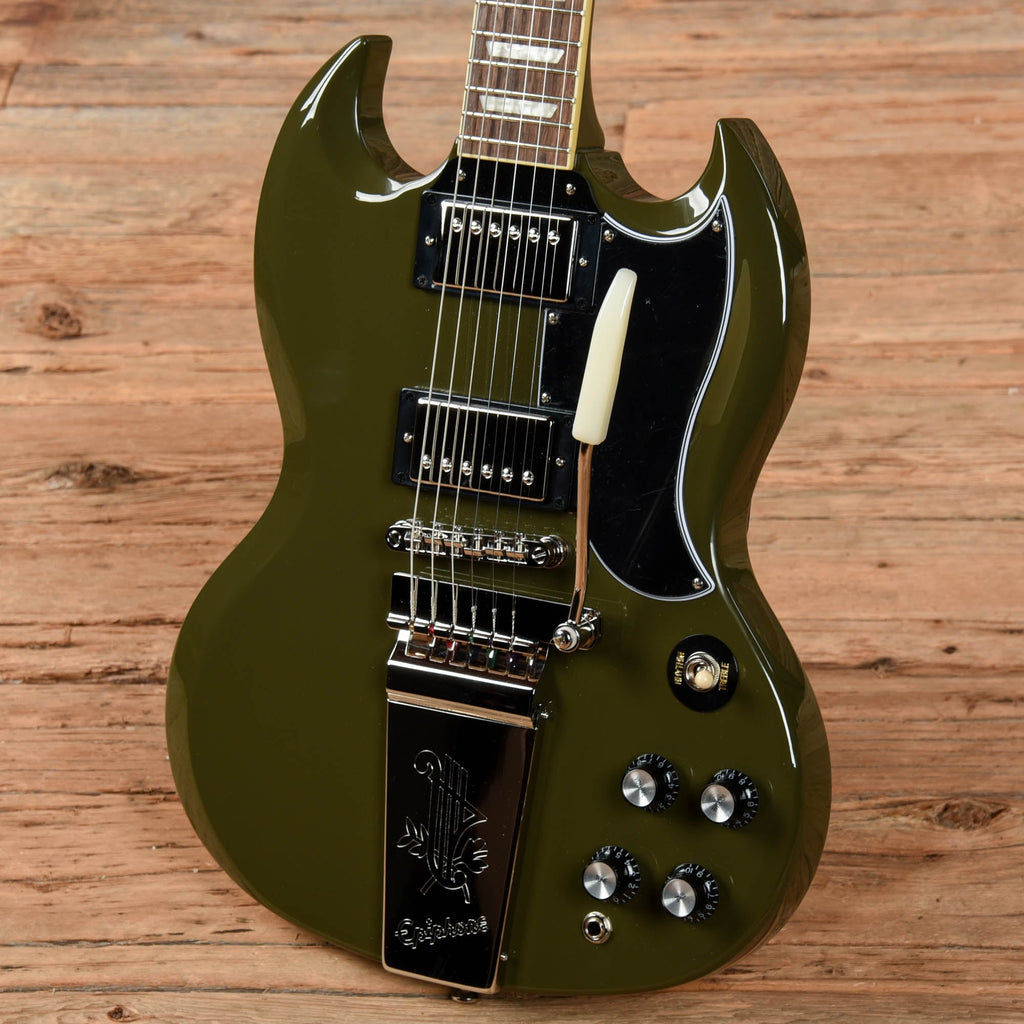 Epiphone SG Standard 61 w/ Maestro Olive 2021 - View 2 | MusicMarket