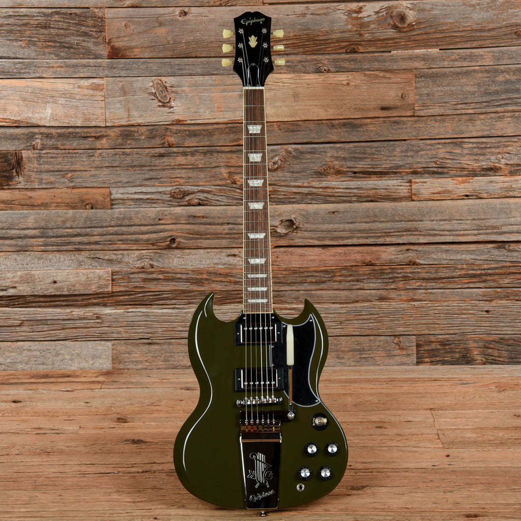 Epiphone SG Standard 61 w/ Maestro Olive 2021 - View 4 | MusicMarket