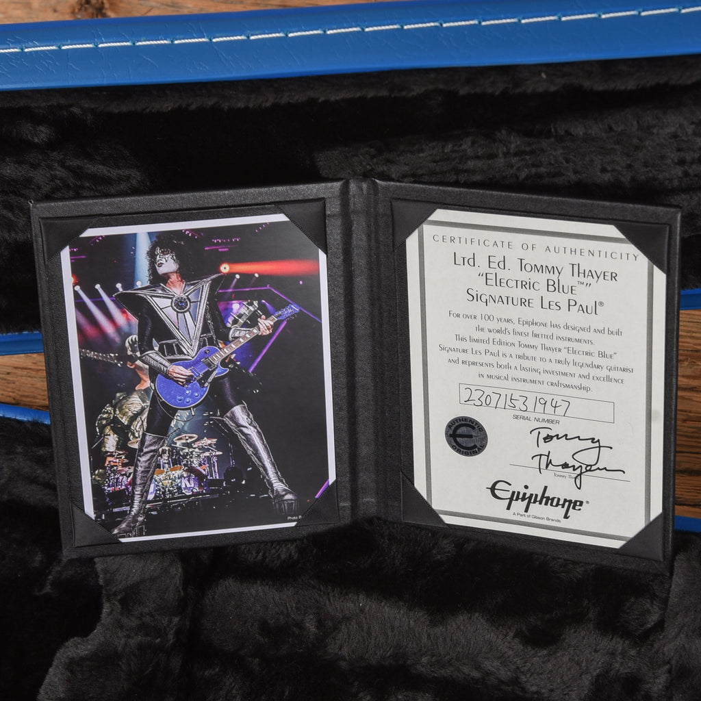Epiphone Tommy Thayer Les Paul Electric Blue 2023 - View 10 | MusicMarket