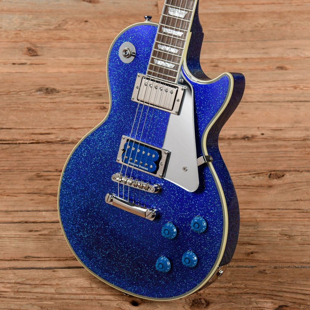 Epiphone Tommy Thayer Signature "Electric Blue" Les Paul Standard Blue Sparkle - View 2 | MusicMarket
