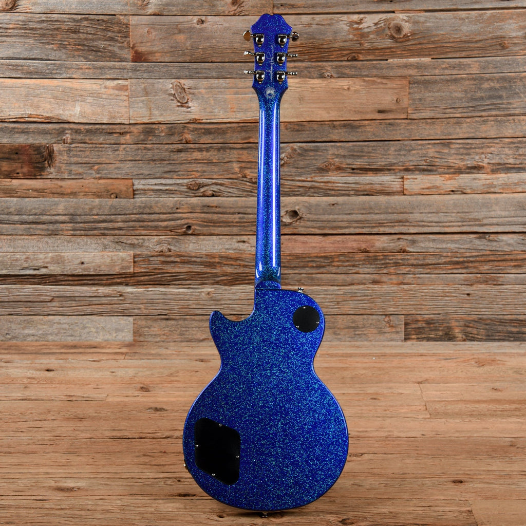 Epiphone Tommy Thayer Signature "Electric Blue" Les Paul Standard Blue Sparkle - View 5 | MusicMarket