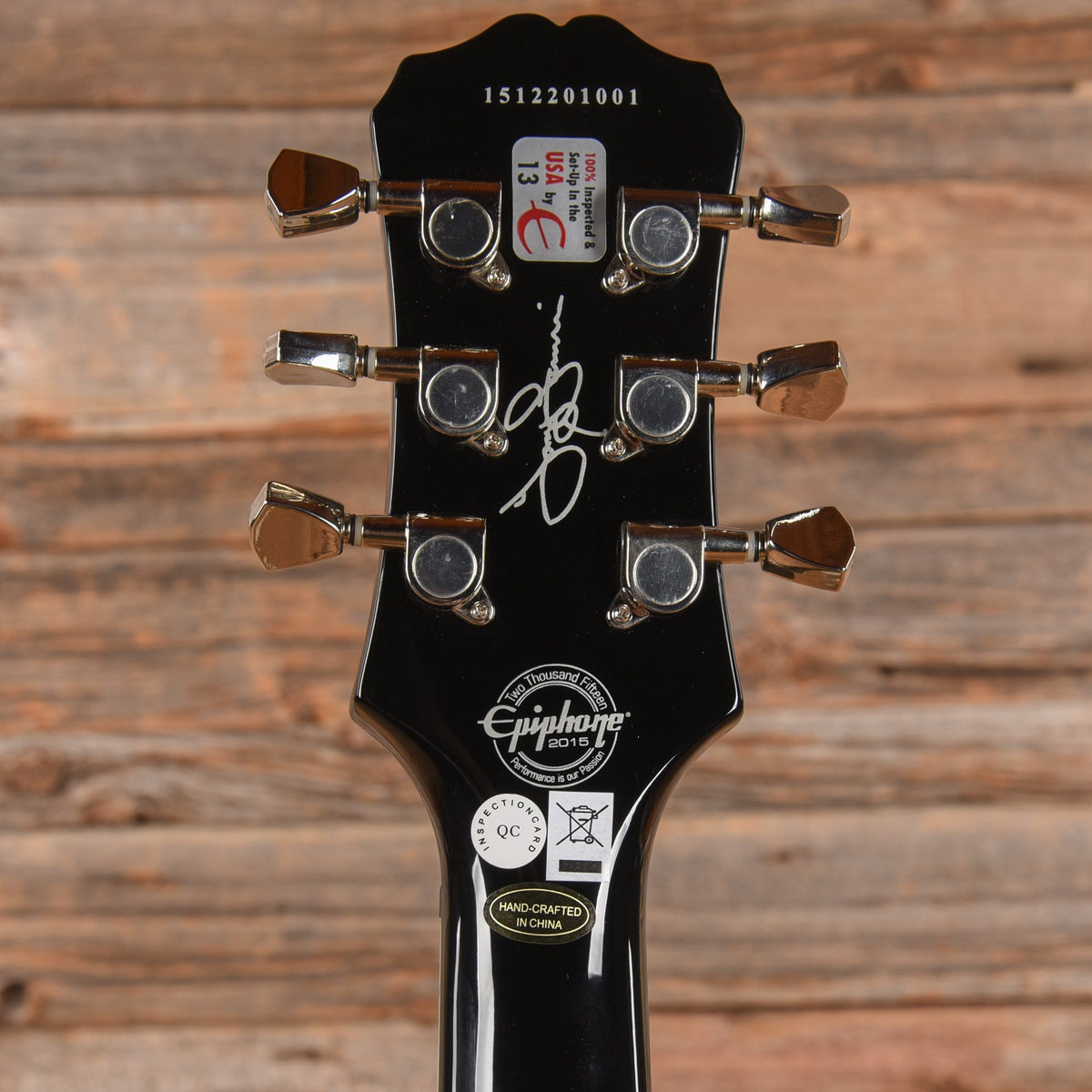 Epiphone Tony Iommi Signature G-400 Ebony 2015 LEFTY - View 7 | MusicMarket