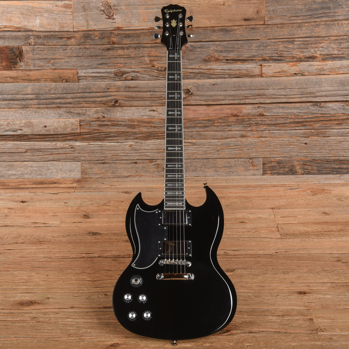 Epiphone Tony Iommi Signature G-400 Ebony 2015 LEFTY - View 4 | MusicMarket
