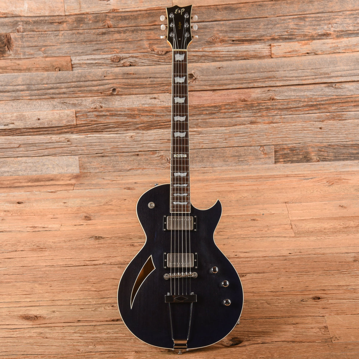 ESP Eclipse Hollow Body Blue - View 4 | MusicMarket