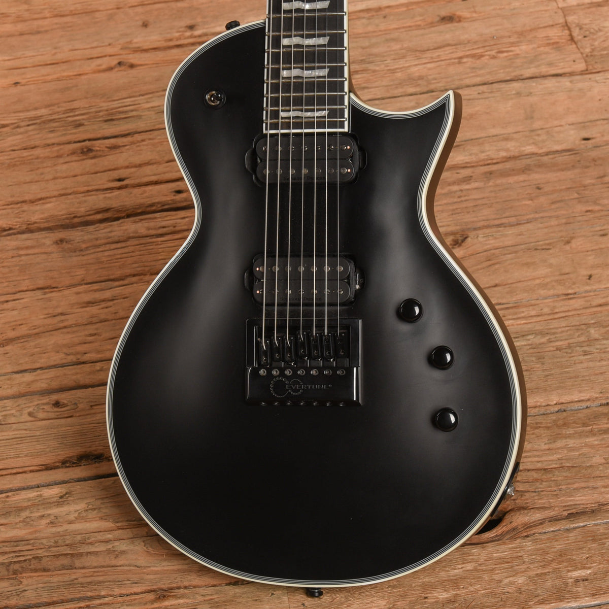 ESP E-II Eclipse 7 ET Satin Black 2021 - View 2 | MusicMarket