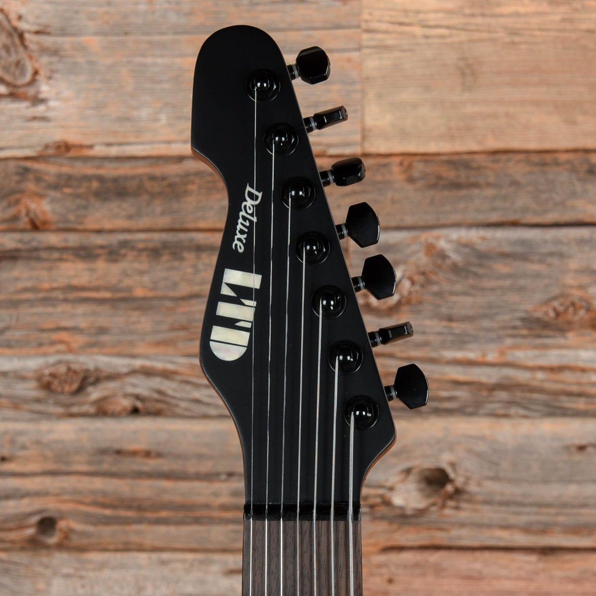 ESP LTD SN-1007 HT Baritone Black Blast 2024 LEFTY - View 6 | MusicMarket