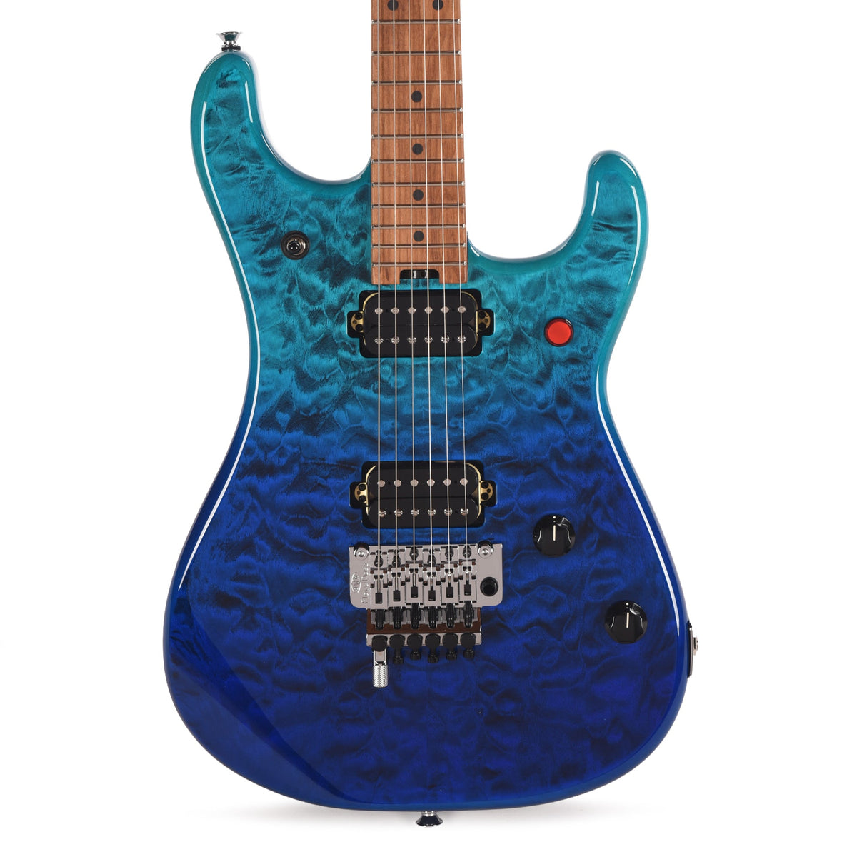 EVH 5150 Series Deluxe QM Baked Maple Pacific Drift - View 2 | MusicMarket