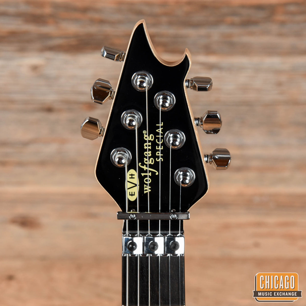 EVH Special, Ebony Fingerboard, Red with Black and White Stripes MIM - View 6 | MusicMarket