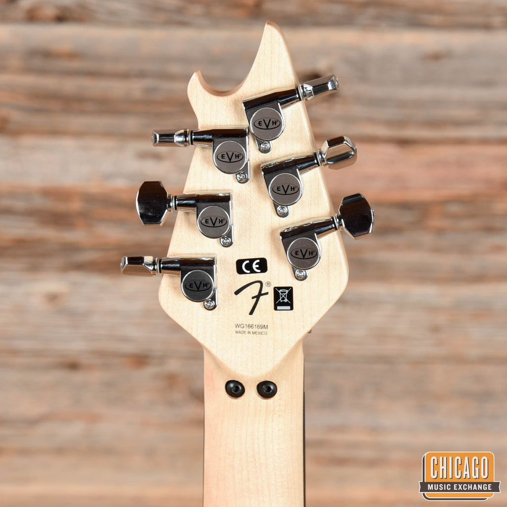 EVH Special, Ebony Fingerboard, Red with Black and White Stripes MIM - View 7 | MusicMarket