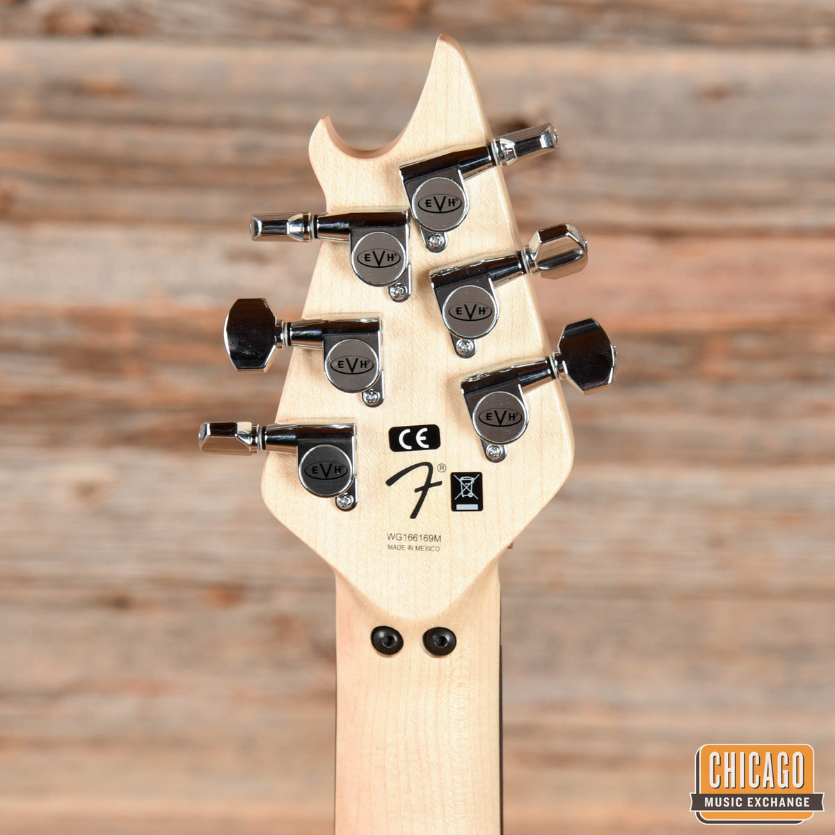 EVH Special, Ebony Fingerboard, Red with Black and White Stripes MIM - View 7 | MusicMarket