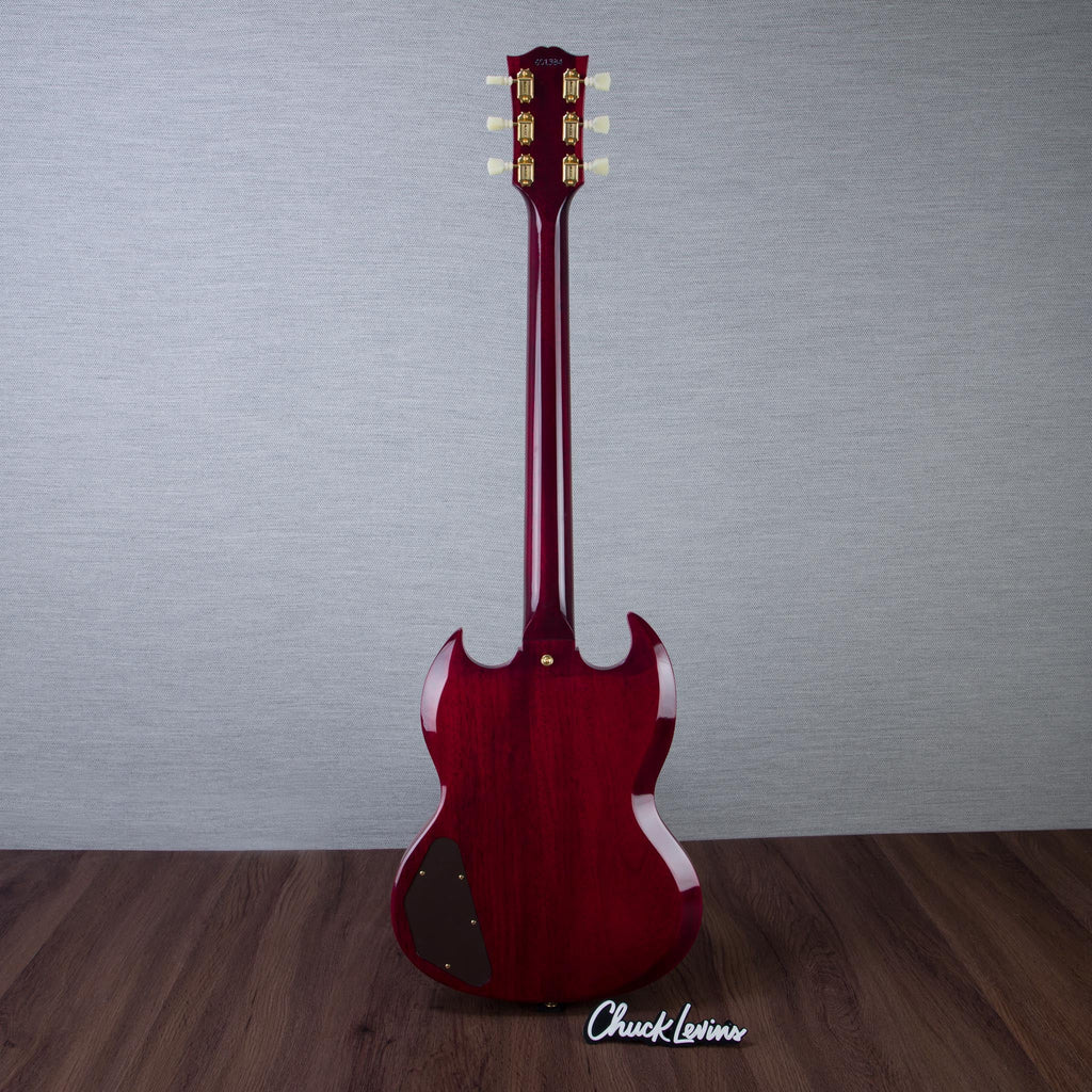 Gibson Custom Shop 1964 SG Standard Reissue Maestro Vibrola Electric Guitar, Gold Hardware - Watermelon King -