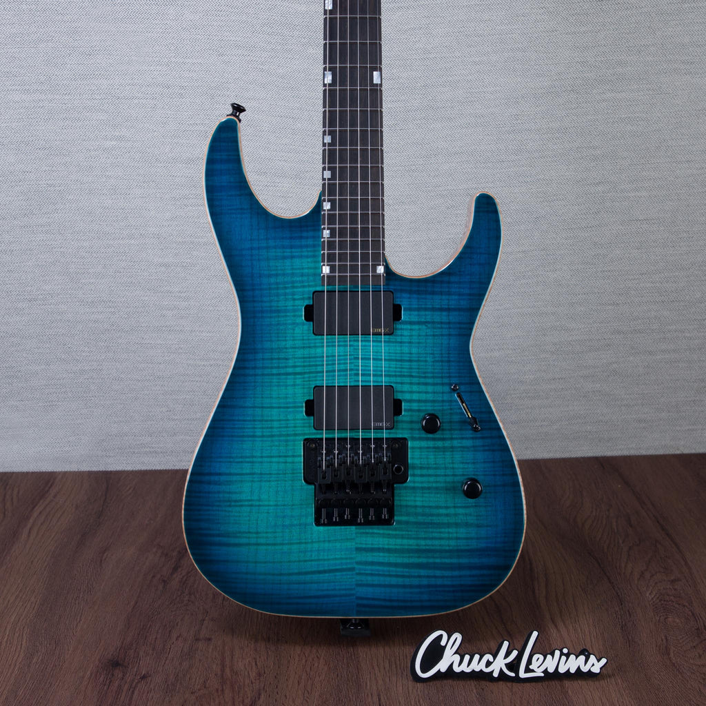 ESP USA M-II DX FR Electric Guitar - Aqua Marine Sunburst - #US26086 - MusicMarket