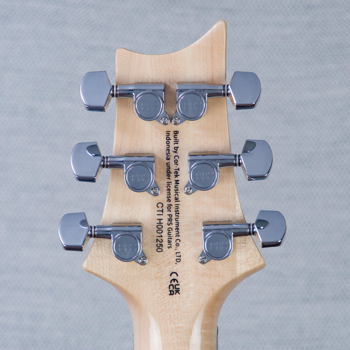 PRS SE Custom 24 Electric Guitar - Blue Matteo/Natural Back - View 7 | MusicMarket