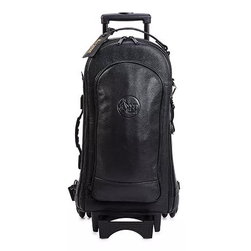 Gard 10-WBFLK Compact Triple Trumpet Wheelie Bag - Black Leather - MusicMarket