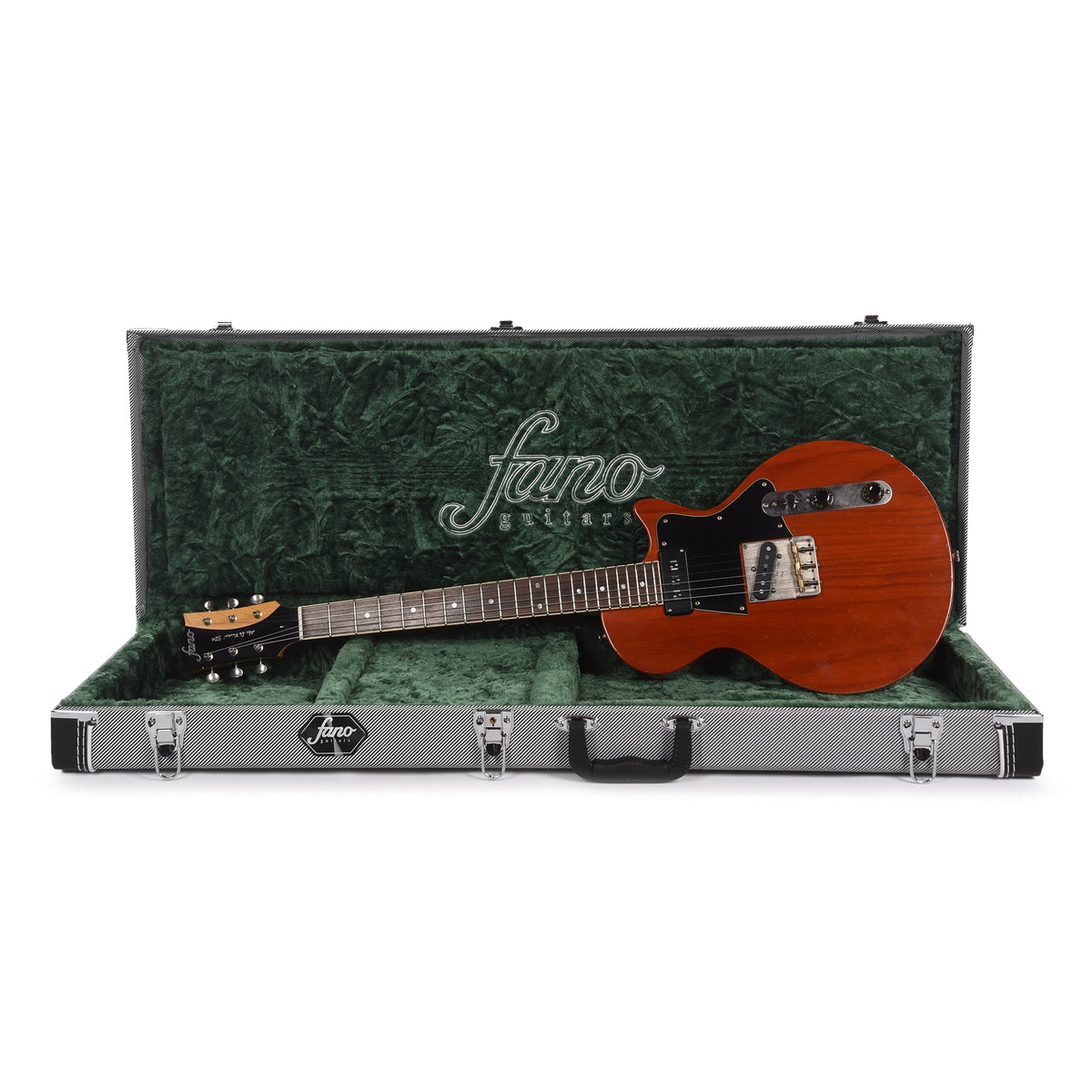 Fano Alt de Facto SP6 Faded Cherry Light Distress w/Mojo Pickups & Stainless Steel Frets - View 9 | MusicMarket