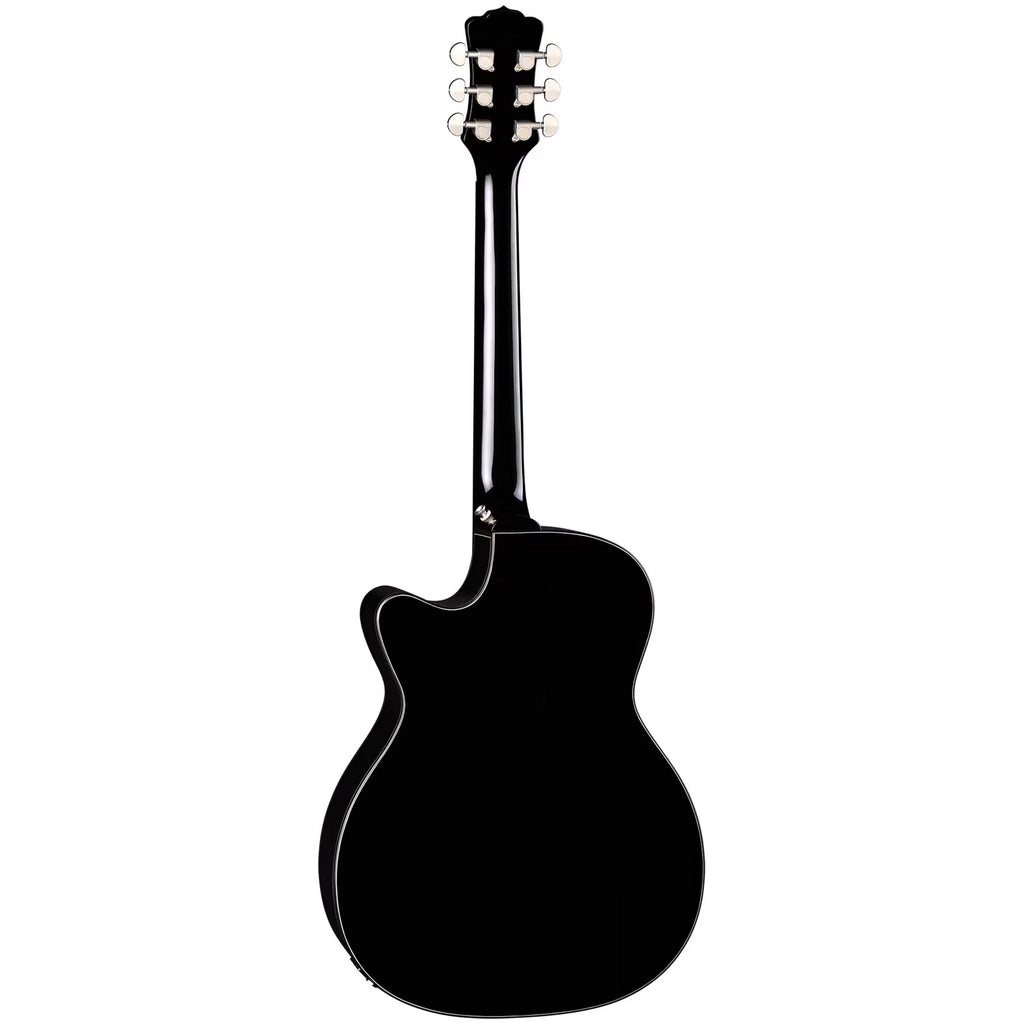 Luna Fauna Dragon Acoustic-Electric Guitar - Classic Black - View 3 | MusicMarket