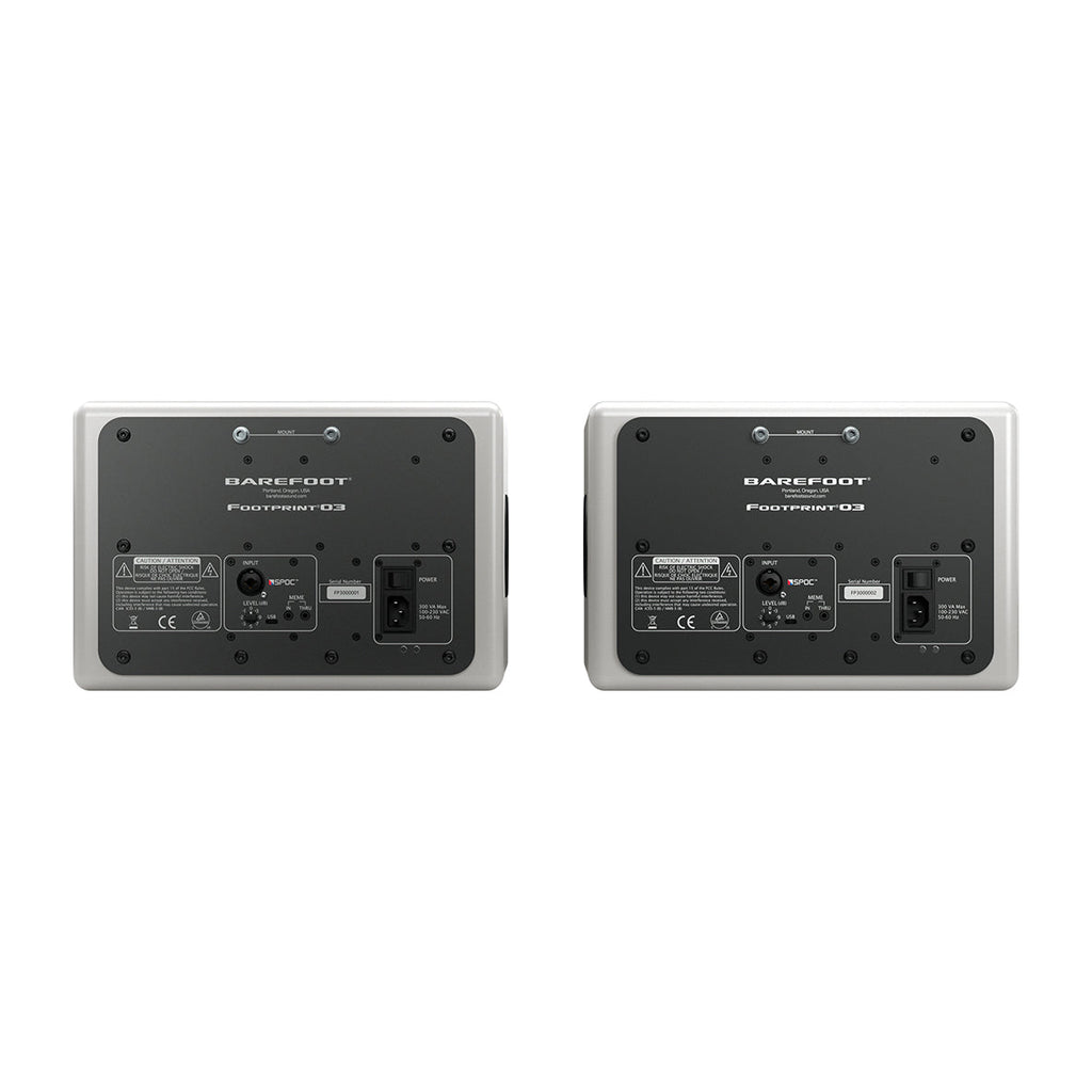 Barefoot Linear White Footprint 03 3-Way Active Near Field Monitor 6-Inch - Pair - View 6 | MusicMarket