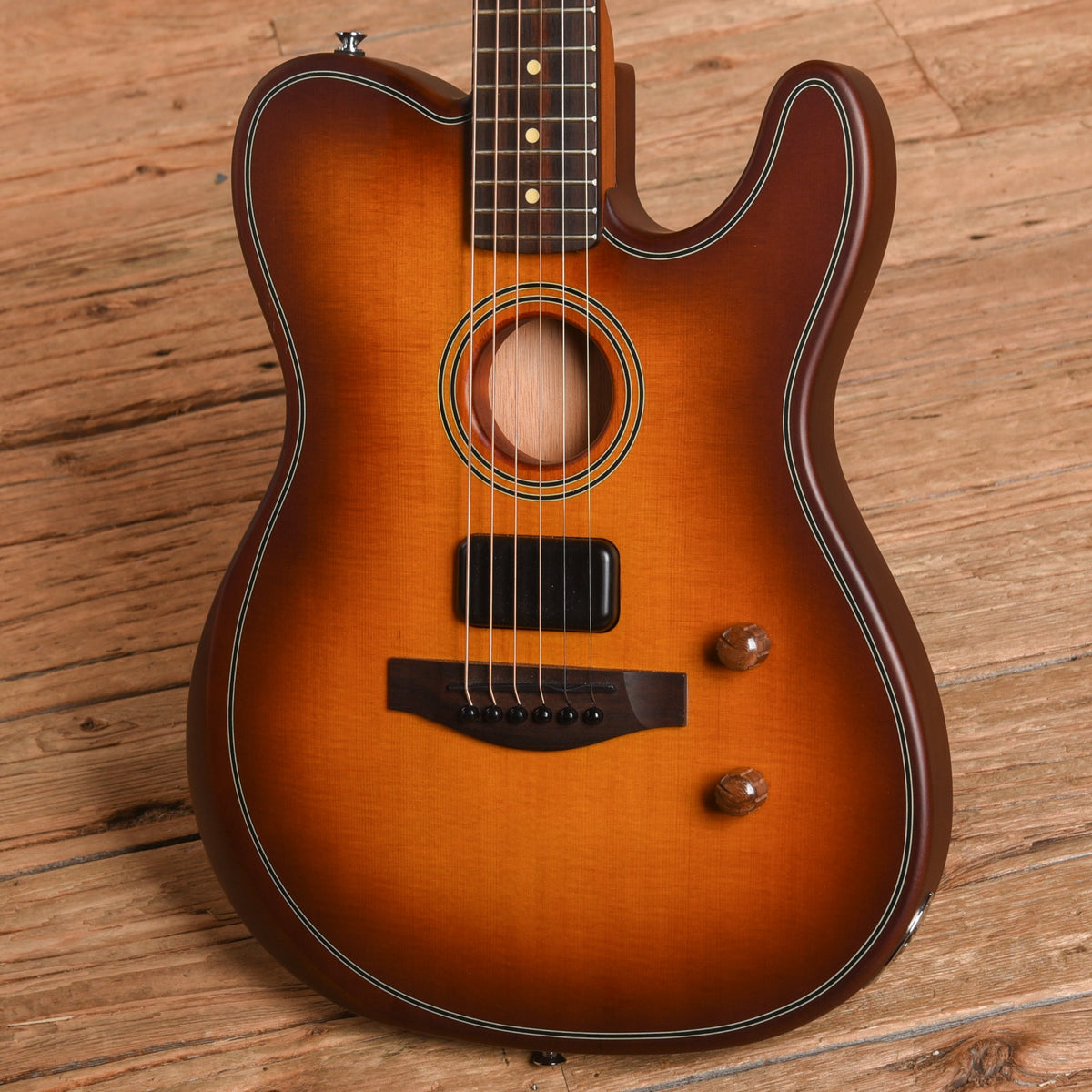 Fender Acoustasonic Standard Telecaster Sunburst - View 2 | MusicMarket
