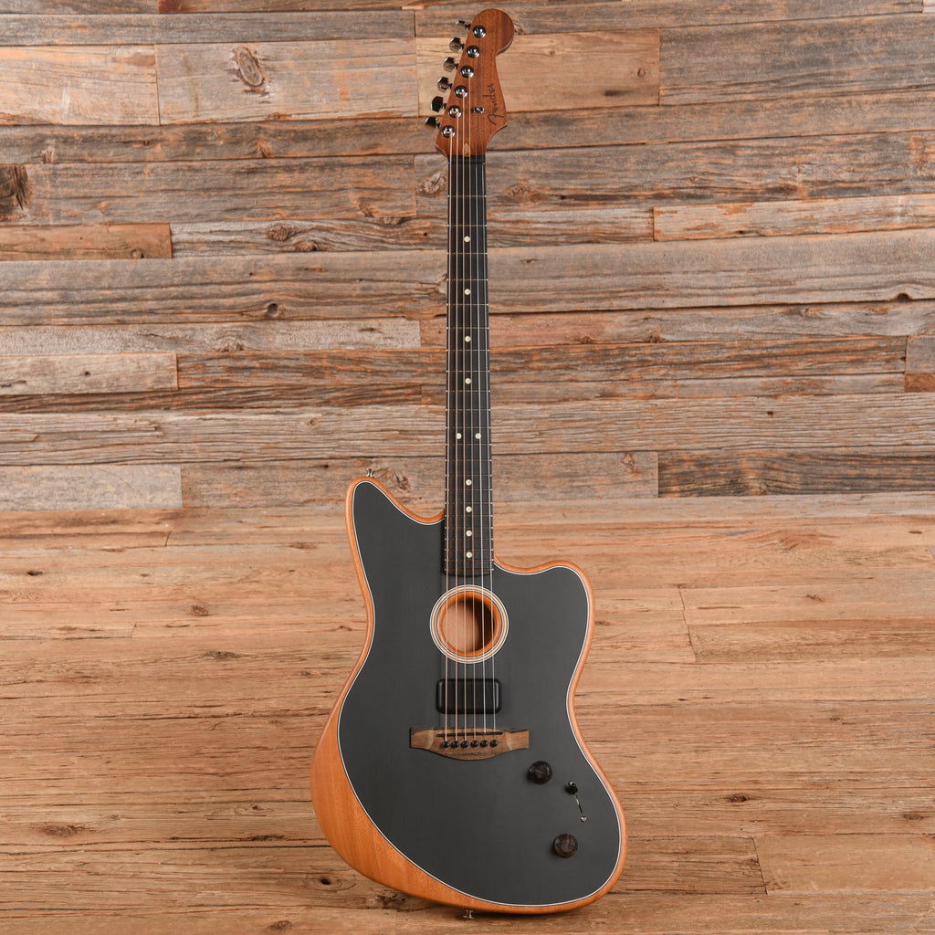 Fender American Acoustasonic Jazzmaster Tungsten 2021 - View 4 | MusicMarket