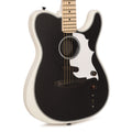 Fender Artist Jack White Triplesonic Acoustasonic Telecaster Satin Arctic White with Black Top - MusicMarket
