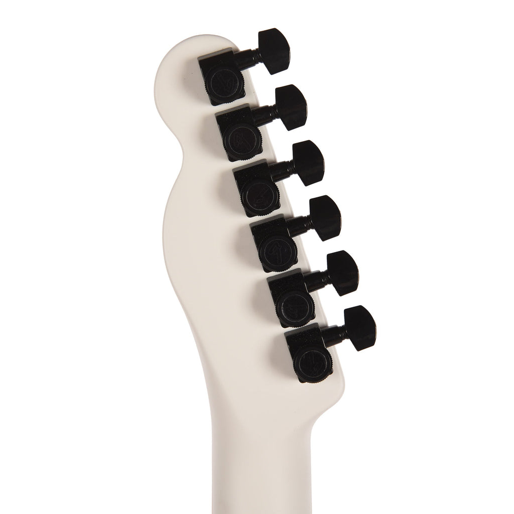 Fender Artist Jack White Triplesonic Acoustasonic Telecaster Satin Arctic White with Black Top - View 7 | MusicMarket