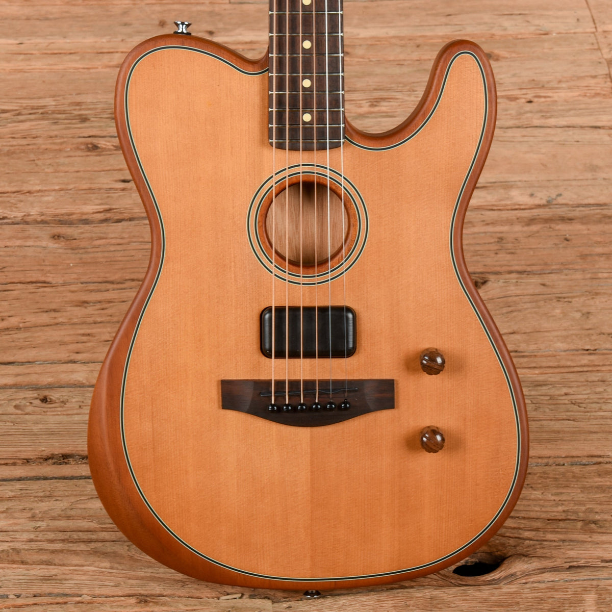 Fender Acoustasonic Standard Telecaster Aged Natural - MusicMarket