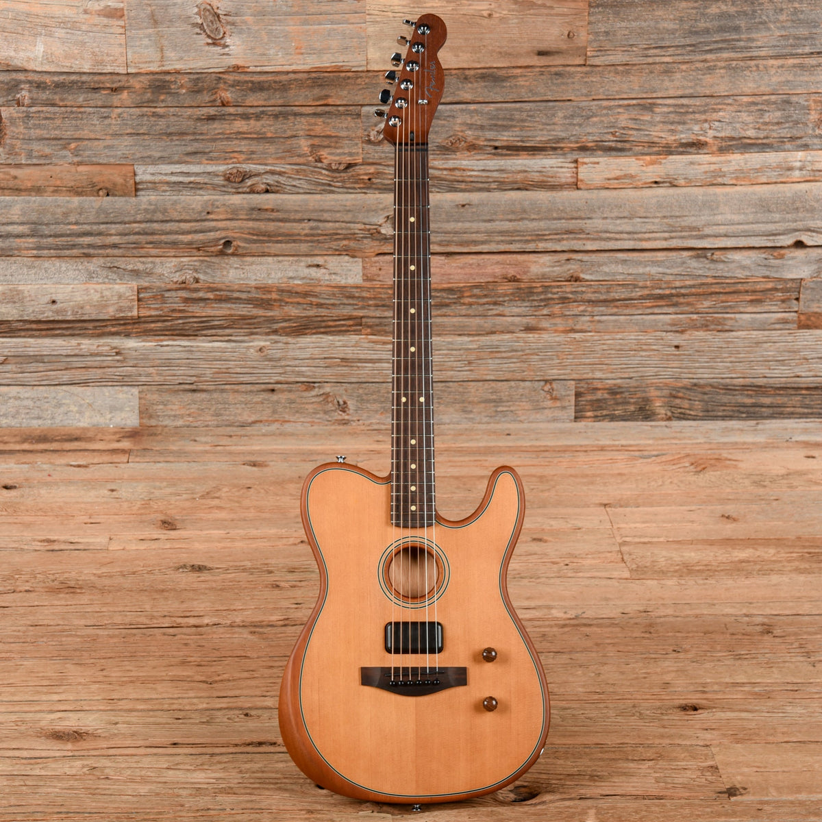 Fender Acoustasonic Standard Telecaster Aged Natural - View 4 | MusicMarket