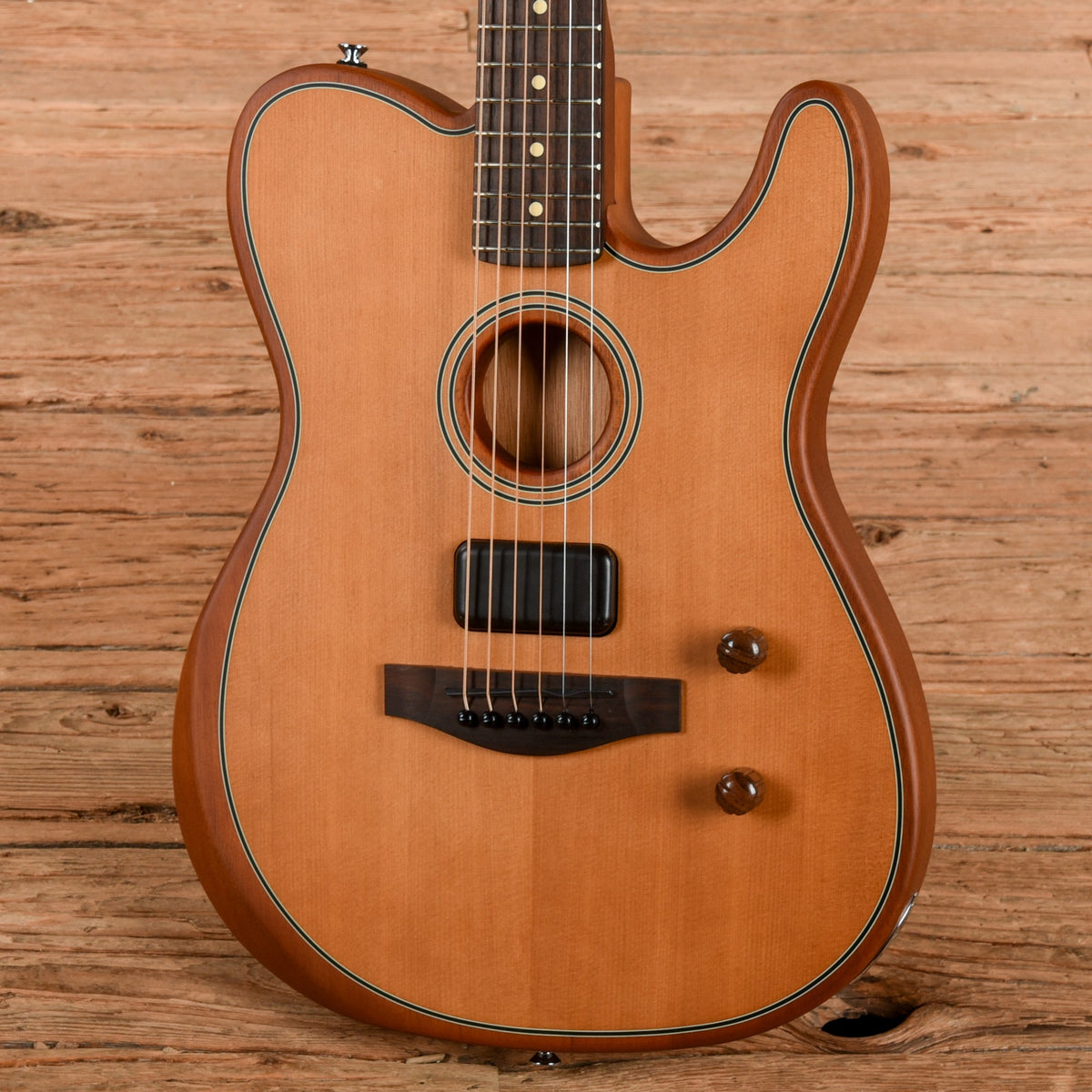 Fender Acoustasonic Standard Telecaster Aged Natural - View 2 | MusicMarket