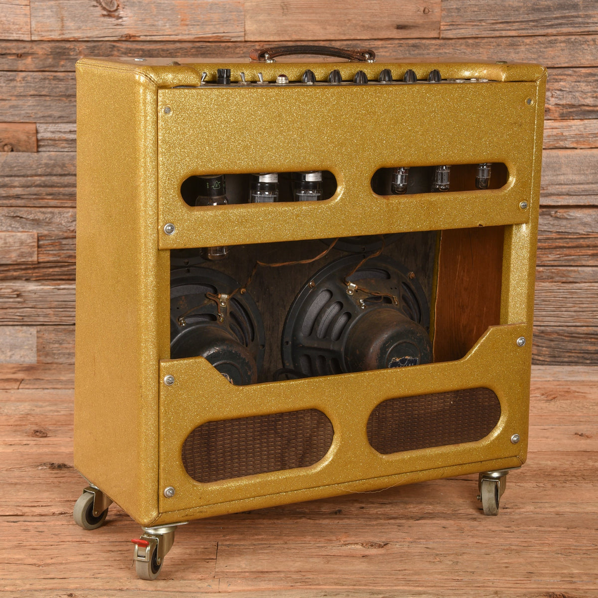 Fender Bassman 5F6A Gold Re-Tolex 1960 - View 2 | MusicMarket