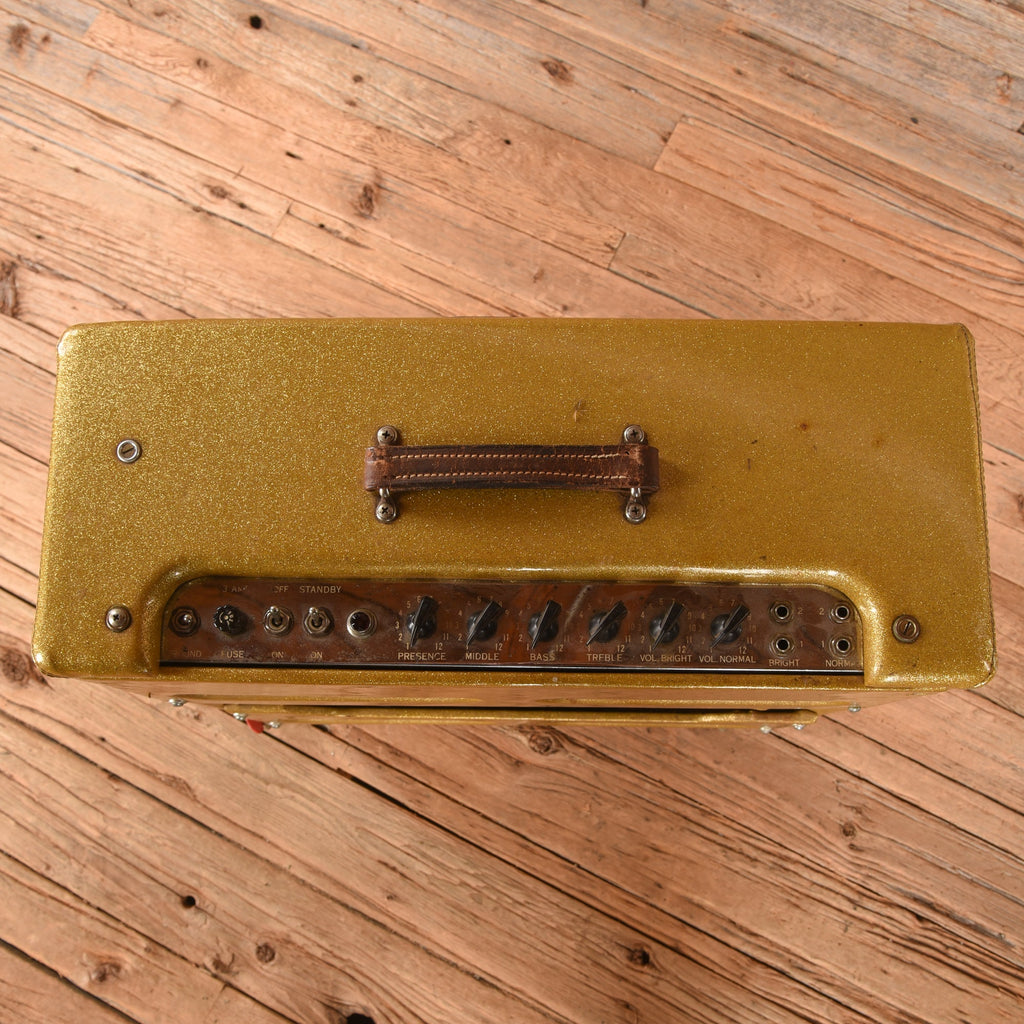 Fender Bassman 5F6A Gold Re-Tolex 1960 - View 3 | MusicMarket