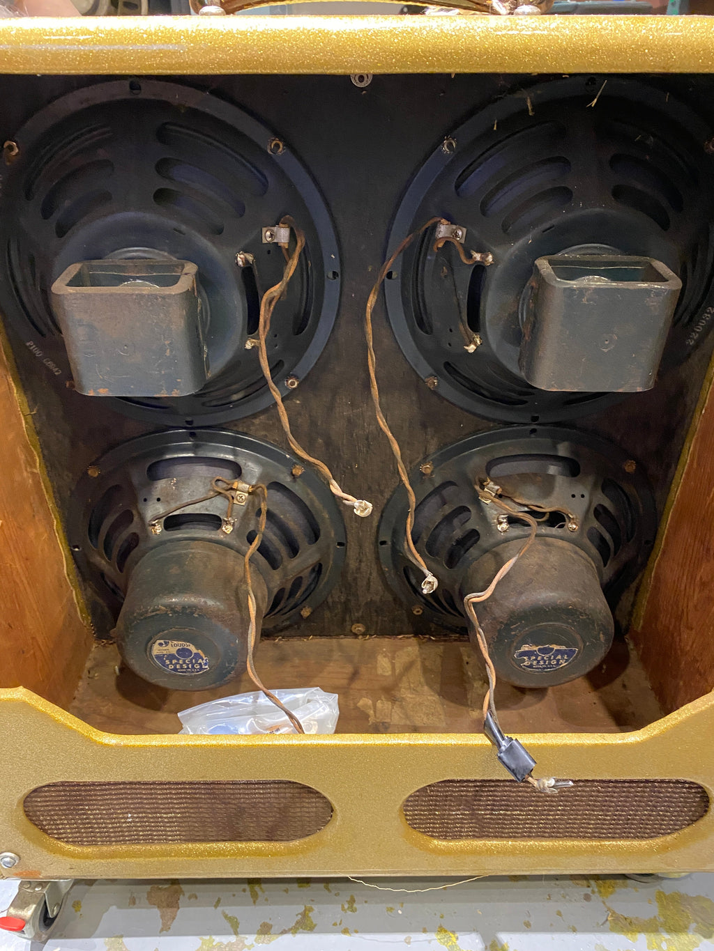 Fender Bassman 5F6A Gold Re-Tolex 1960 - View 7 | MusicMarket