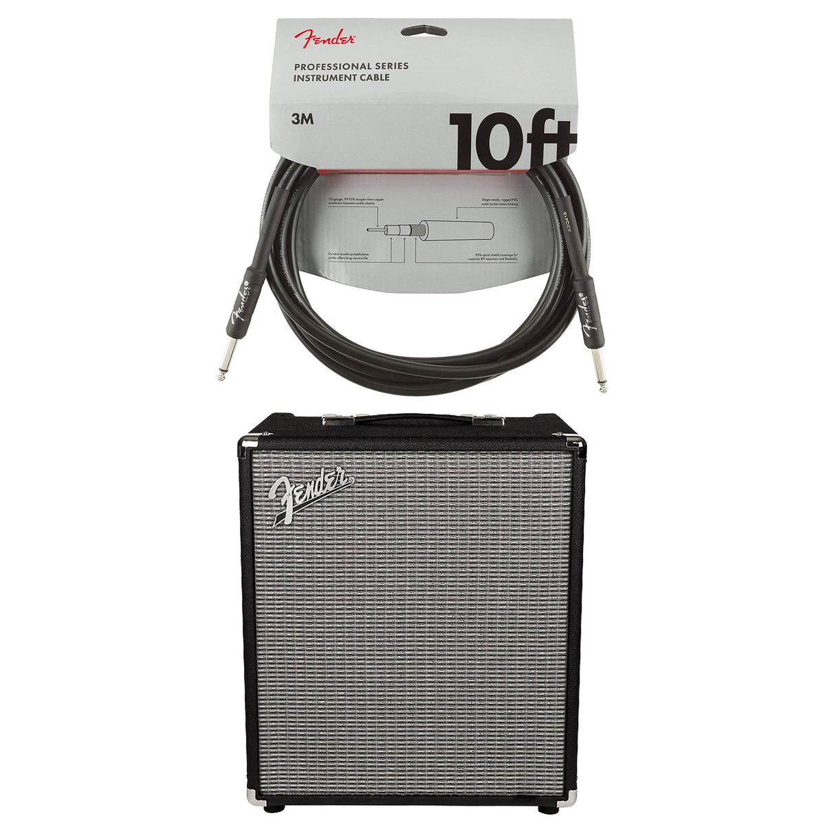 Fender Rumble 100 Cable Bundle - MusicMarket