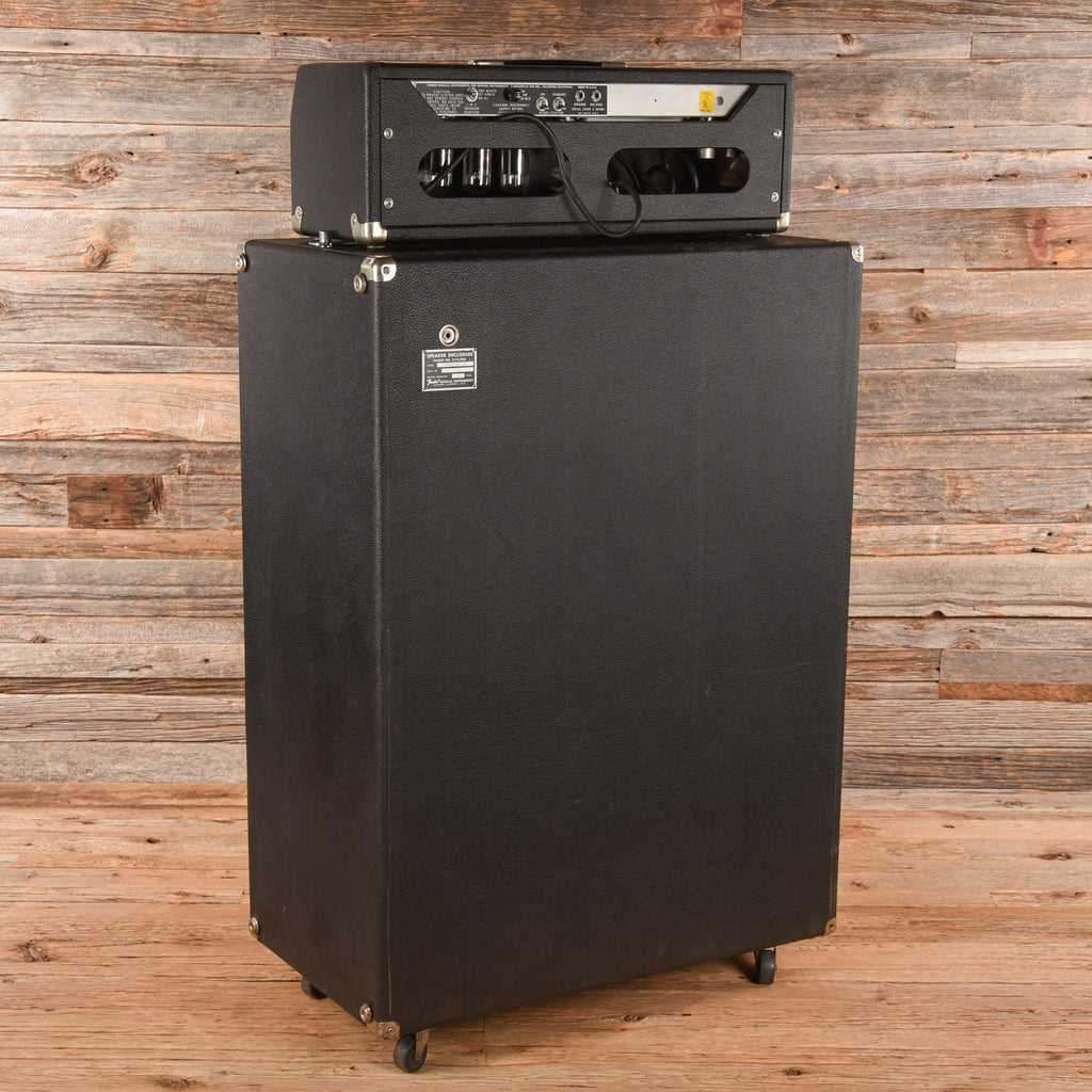 Fender Bassman 100 2-Channel 100-Watt Guitar Amp Head w/ 4x12 Cab 1976 - View 2 | MusicMarket