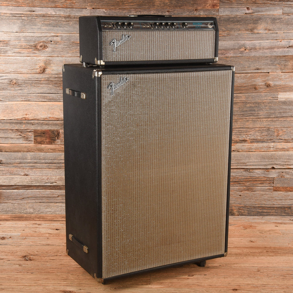Fender Bassman 100 2-Channel 100-Watt Guitar Amp Head w/ 4x12 Cab 1976 - MusicMarket