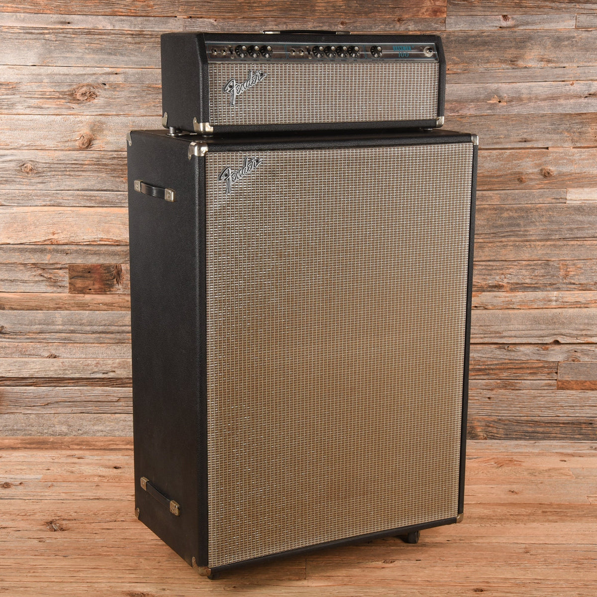 Fender Bassman 100 2-Channel 100-Watt Guitar Amp Head w/ 4x12 Cab 1976 - MusicMarket