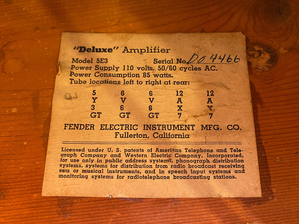 Fender Deluxe 1957 - View 10 | MusicMarket