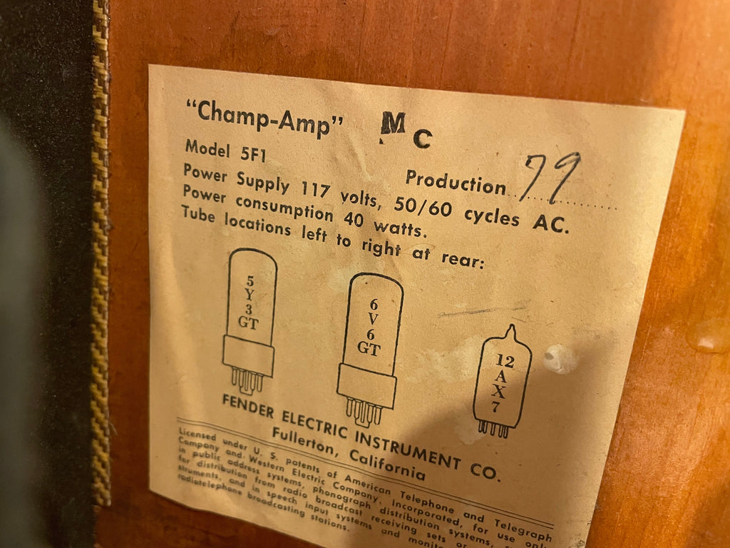 Fender Champ 5F1 1963 - View 5 | MusicMarket