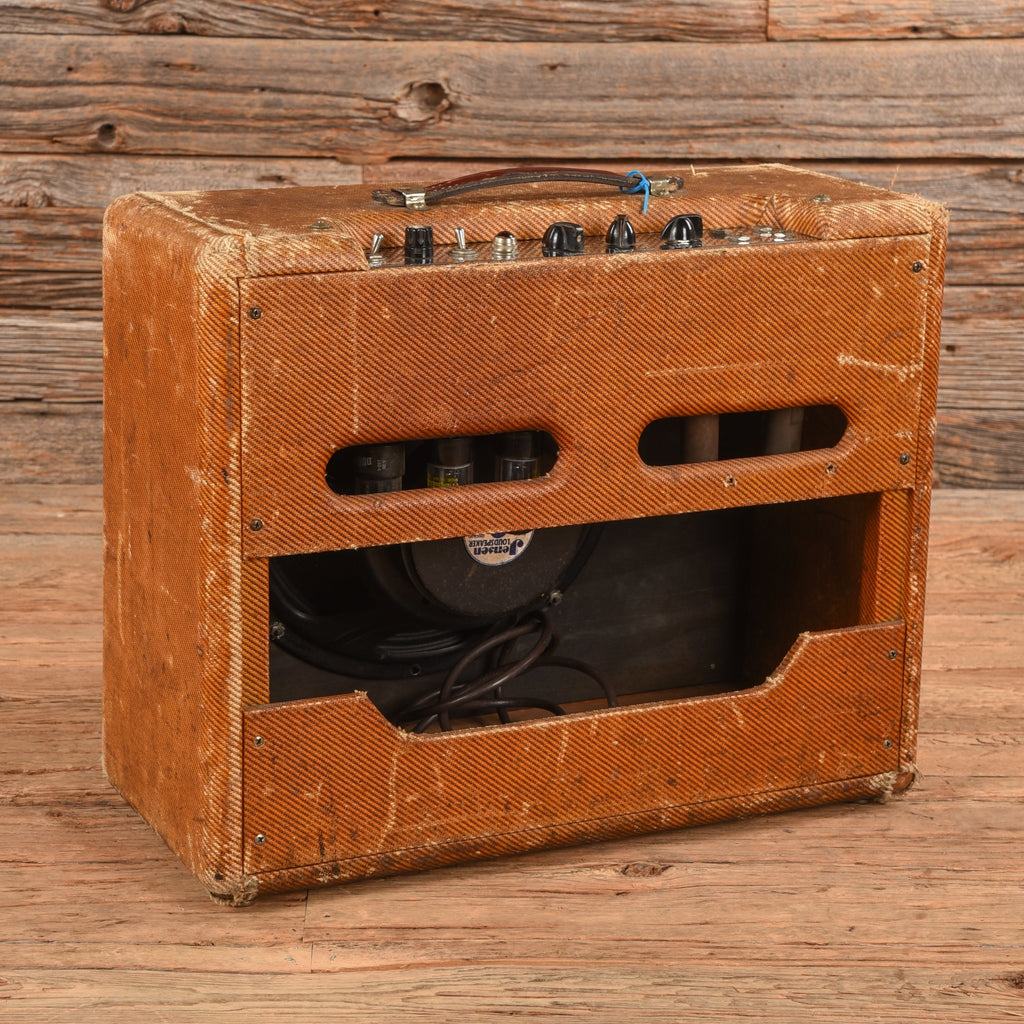 Fender Deluxe 5E3 Narrow Panel 15-Watt 1x12" Guitar Combo 1956 - View 2 | MusicMarket
