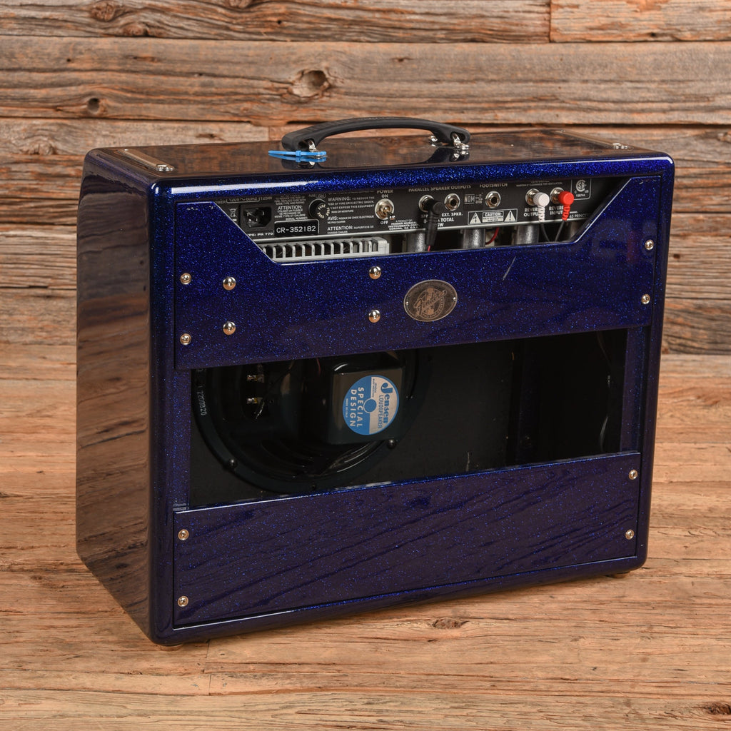 Fender FSR '65 Princeton Reverb Reissue 12-Watt 1x10" Guitar Combo Blue Sparkle - View 2 | MusicMarket